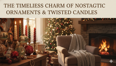 The Timeless Charm of Nostalgic Ornaments & Twisted Candles for a Cozy Holiday Home
