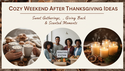 Cozy Weekend After Thanksgiving Ideas: Sweet Gatherings, Giving Back, and Scented Moments
