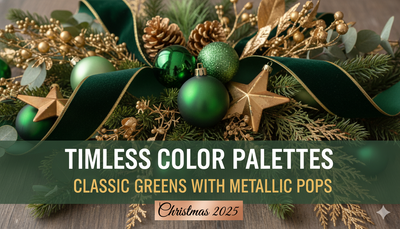 Timeless Color Palettes: Classic Greens with Metallic Pops for Christmas 2025