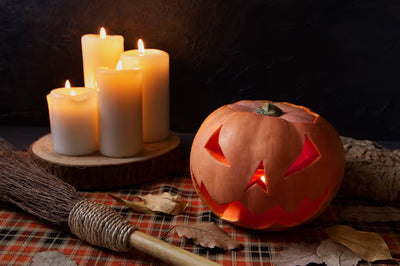 Trick-or-Treat Nostalgia Meets Modern Candle Styling