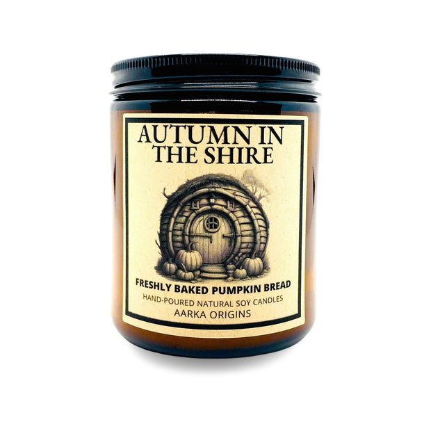 AARKA ORIGINS CANDLES Autumn in the Shire Candle, Book Lover Candle, Bookish Gifts, Book Candle Gift, Geek Gift, RPG, Gamer, DnD, The Hobbit, Literary candle