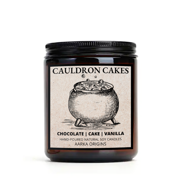 vanilla scented candle, chocolate cake scented candle