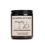 book lover candle, coffee and chocolate scented candle, coffee scented candle
