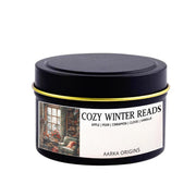 Cozy Winter Reads Soy Candle, handmade luxury scented candles made with natural soy wax and phthalate-free scents