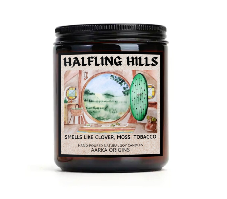 tobacco and moss candle Halfling Hills Soy Candle – Clover + Moss + Tobacco