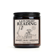 Late Night Reading Literary Candle