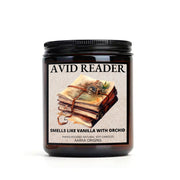 Avid reader soy candle, booklover candle gifts, candle, soy candle