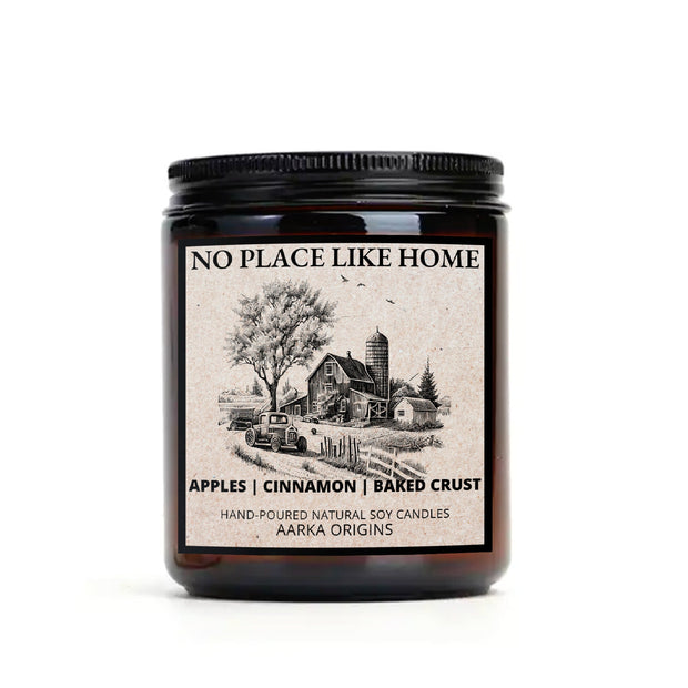 No Place Like Home Soy Candle, handmade luxury scented candles made with natural soy wax and phthalate-free scents