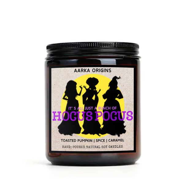 hocus pocus soy candle, halloween candle,pumpkin candle, fallcandle