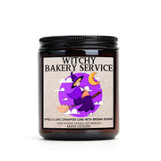 Witchy Bakery Service Soy Candle, handmade luxury scented candles made with natural soy wax and phthalate-free scents