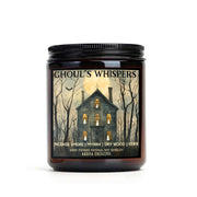 ghouls whispers soy candle, bookish candle gift