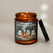 Smores and ghost stories Soy Candle, handmade luxury scented candles made with natural soy wax and phthalate-free scents