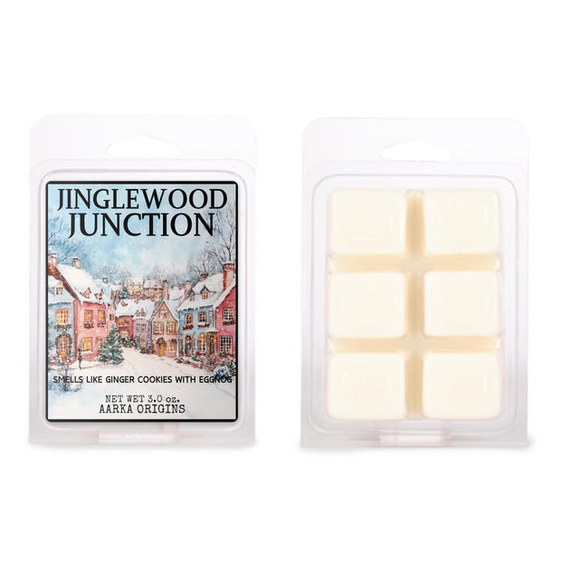 Jinglewood Junction Soy Candle, handmade luxury scented candles made with natural soy wax and phthalate-free scents