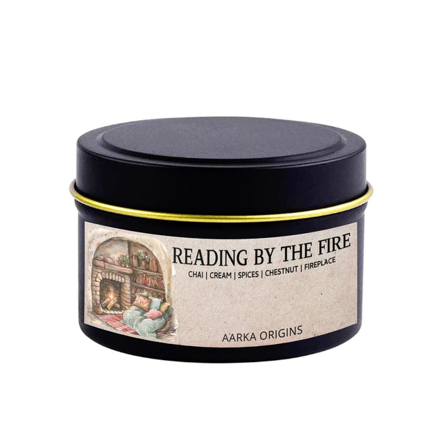 Reading by the Fire Soy Candle, handmade luxury scented candles made with natural soy wax and phthalate-free scents