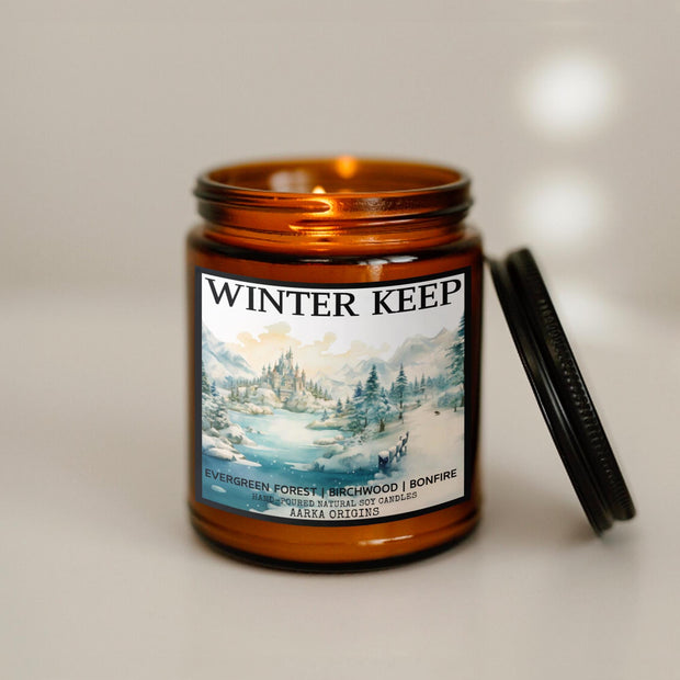 Winter Keep Soy Candle, handmade luxury scented candles made with natural soy wax and phthalate-free scents