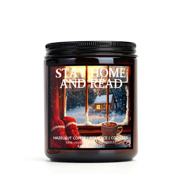 Stay home and read Soy Candle, handmade luxury scented candles made with natural soy wax and phthalate-free scents