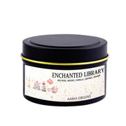 Enchanted Library Soy Candle, handmade luxury scented candles made with natural soy wax and phthalate-free scents