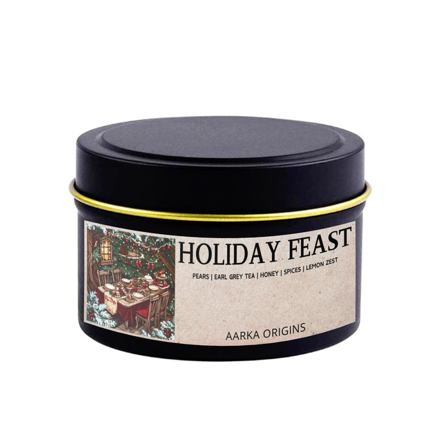 Holiday Feast Soy Candle, handmade luxury scented candles made with natural soy wax and phthalate-free scents