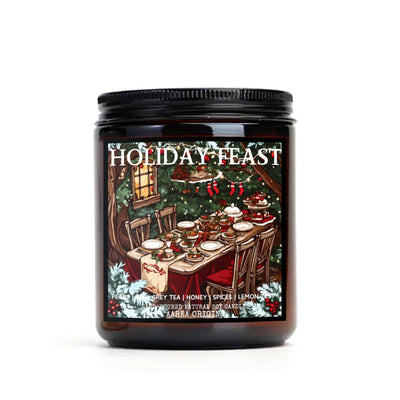 Holiday Feast Soy Candle, handmade luxury scented candles made with natural soy wax and phthalate-free scents