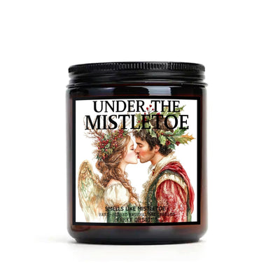 Under the Mistletoe Soy Candle, handmade luxury scented candles made with natural soy wax and phthalate-free scents