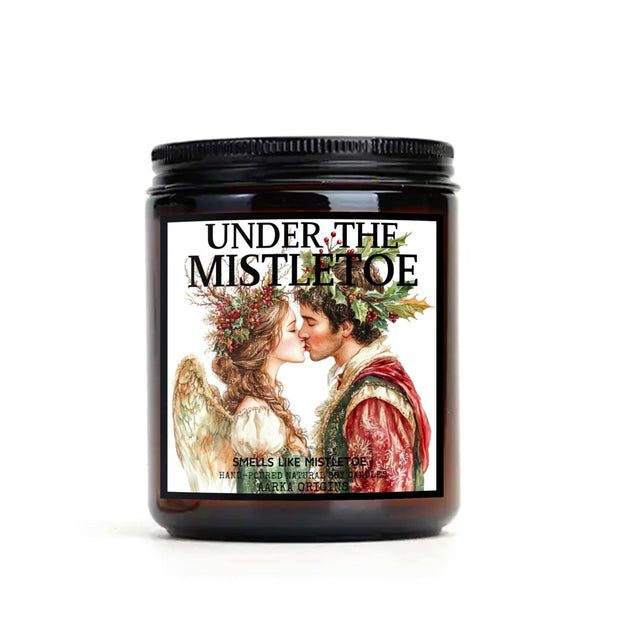 Under the Mistletoe Soy Candle, handmade luxury scented candles made with natural soy wax and phthalate-free scents