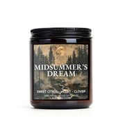 Midsummer's Dream Soy candle, Book Lover Candle, Classic Literature, Shakespeare Inspired, Bookish gift, Gift for readers, Book Scented