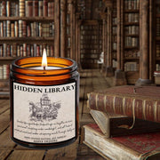Hidden Library Soy candle, Literary Candle, Gift For Librarian, Bookshop Candle, Bibliophile, Library Candles, Bookworm Gift, bookish candle