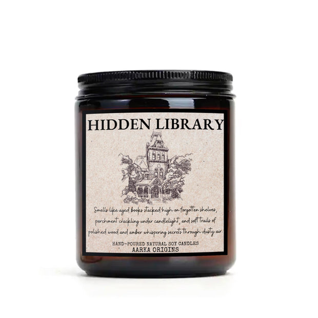 Hidden Library Soy candle, Literary Candle, Gift For Librarian, Bookshop Candle, Bibliophile, Library Candles, Bookworm Gift, bookish candle