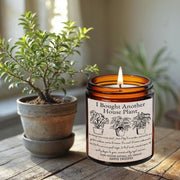 I Bought Another House Plant Soy candle, Literary Candle, Bibliophile, Bookworm Gift, bookish candle, green earthy, greenhouse, Bookish Gift
