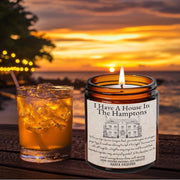 I have a house in the Hampton Soy candle, The Hamptons, Summer House, Home Decor, Farmhouse Style, New York Gift, new home, Book lover, melt