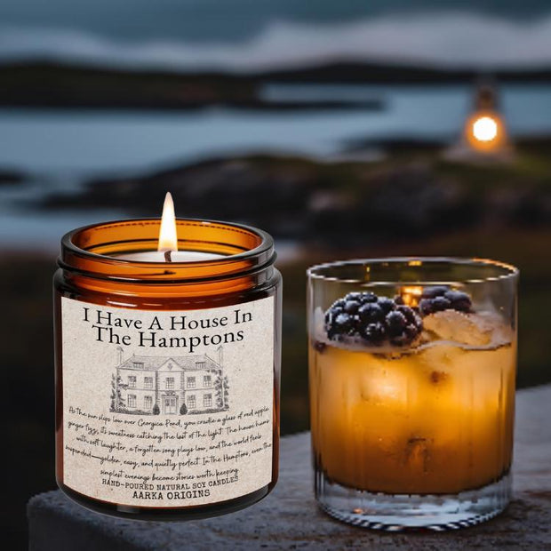 I have a house in the Hampton Soy candle, The Hamptons, Summer House, Home Decor, Farmhouse Style, New York Gift, new home, Book lover, melt