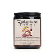 Weekends at the winery Soy candle, Wine Country Napa Valley, wineries, vineyards, Wine Lover Gift Idea, Hostess Gift, Luxury Fragrance, melt
