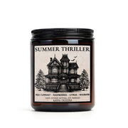 Summer Thriller Soy candle, Mystery Chills, Horror, Literary Candle, Bibliophile, Bookworm Gift, bookish candle, Book lover, Gift for Reader