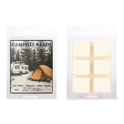 Campsite Reads Soy Candle, Bookish candle, Gift for Readers, Crackling Campfire Gaming Candle, Geek Gift, RPG, Gamer, DND, Camping, Fire