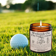 Weekends on the golf course Soy candle, Literary Candle, Bibliophile, Bookworm Gift, bookish candle, Booklover candle, gift for reader, melt