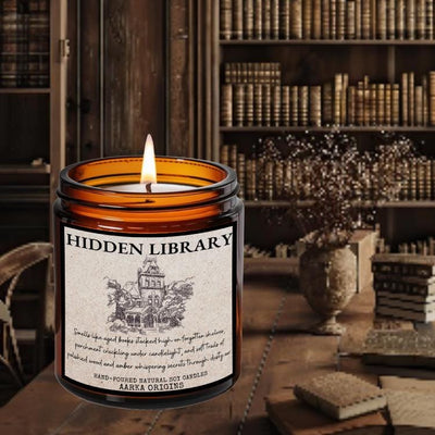 Hidden Library Soy candle, Literary Candle, Gift For Librarian, Bookshop Candle, Bibliophile, Library Candles, Bookworm Gift, bookish candle
