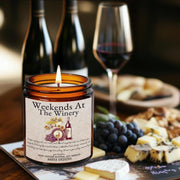 Weekends at the winery Soy candle, Wine Country Napa Valley, wineries, vineyards, Wine Lover Gift Idea, Hostess Gift, Luxury Fragrance, melt