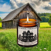 Summer Thriller Soy candle, Mystery Chills, Horror, Literary Candle, Bibliophile, Bookworm Gift, bookish candle, Book lover, Gift for Reader