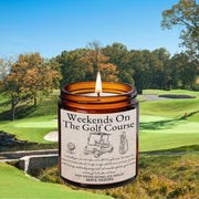 Weekends on the golf course Soy candle, Literary Candle, Bibliophile, Bookworm Gift, bookish candle, Booklover candle, gift for reader, melt