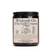 Weekends on the golf course Soy candle, Literary Candle, Bibliophile, Bookworm Gift, bookish candle, Booklover candle, gift for reader, melt