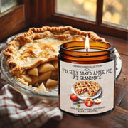 Freshly Baked Apple Pie Scented Candle, Apple Pie, Cinnamon Spice, Farmhouse Candle, Fall Bakery Candle, Autumn, Farmhouse Decor, Halloween