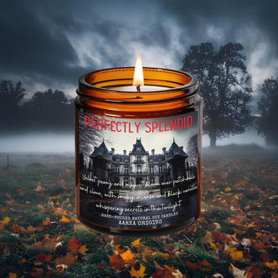 Perfectly Splendid Soy Candle, Gothic Manor, Spooky, Halloween, Fall, Horror Movie Candles, Haunted, Autumn, Bookish candle, Gift for reader