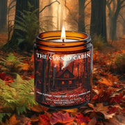 The Cursed Cabin Soy Candle, Haunted, Spooky, Gothic, Autumn forest, Halloween, Witchy, Bookish candle, Book themed candle, gift for readers