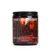 The Cursed Cabin Soy Candle, Haunted, Spooky, Gothic, Autumn forest, Halloween, Witchy, Bookish candle, Book themed candle, gift for readers