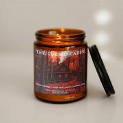 The Cursed Cabin Soy Candle, Haunted, Spooky, Gothic, Autumn forest, Halloween, Witchy, Bookish candle, Book themed candle, gift for readers