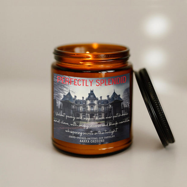 Perfectly Splendid Soy Candle, Gothic Manor, Spooky, Halloween, Fall, Horror Movie Candles, Haunted, Autumn, Bookish candle, Gift for reader