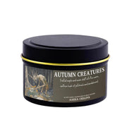 Autumn Creatures Soy Candle, Bookish Candles, Gothic, Haunted, Halloween, Horror, Cottagecore, Literary Candles, Spooky Autumnal, Fall, Melt
