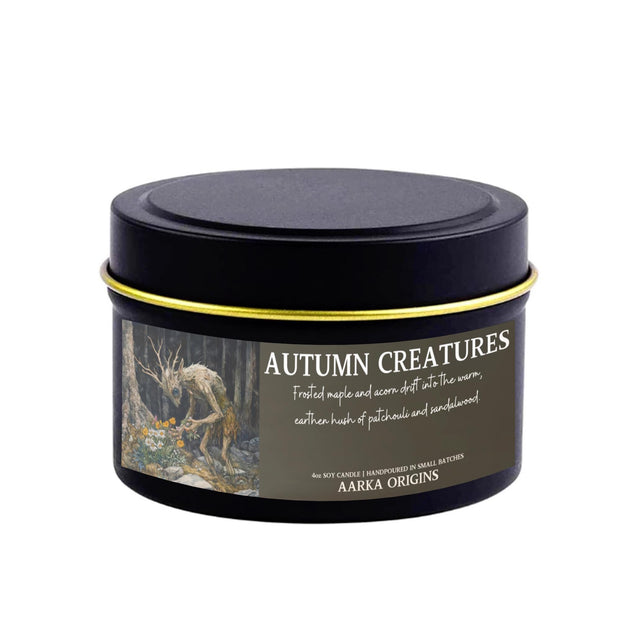 Autumn Creatures Soy Candle, Bookish Candles, Gothic, Haunted, Halloween, Horror, Cottagecore, Literary Candles, Spooky Autumnal, Fall, Melt