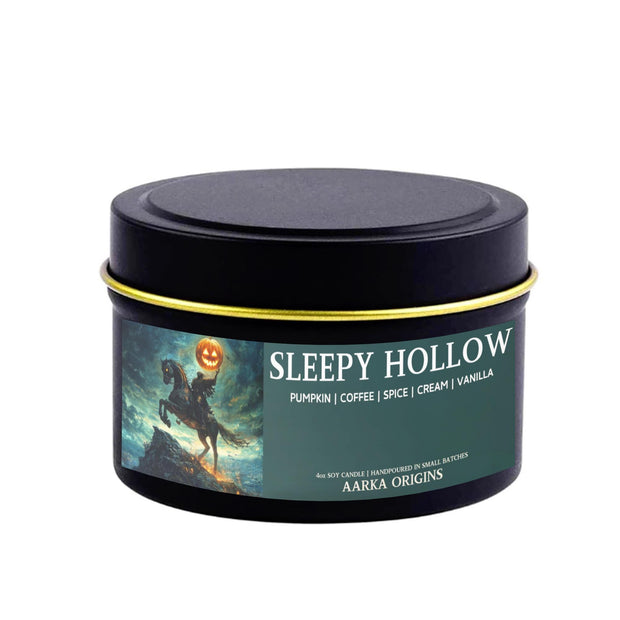 Sleepy Hollow Soy Candle, Bookish Candles, Gothic, Haunted, Halloween, Horror, Spooky Autumnal, Fall, Pumpkin Spice, Horseman's Hollow, Melt
