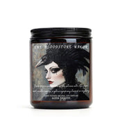 the bloodstone manor, scented candle, home fragrances, greek mythology, goddess of , bookish candle, book lover candle, book nerd candle, literary candle gift, co worker gifts, small batch candle, eco friendly candle, amber jar candles, green witch, practical magic, vampire, gothic, fall spice, fall candle, autumnal, pumpkin spice, halloween, spooky, haunted, ghost, witchy, booktok,dark academia, gift for witches, witchy gifts, witchcraft, fall leaves, autumn, basic witch, kitchen witch